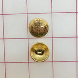 Buttons Military-Style Metallic Gold
