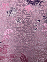 Brocade - 30-in Reversible Silk/Rayon Brocade Lavender and Pink