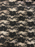 Stretch Lace - 58-inches Wide Black Close-Out