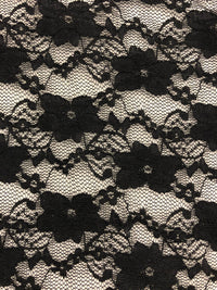 Stretch Lace - 58-inches Wide Black Close-Out