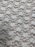 Stretch Lace - 58-inches Wide White Close-Out