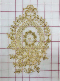 Applique - Gold Metallic Corded Lace Only 4 Left! Close-Out