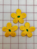 Applique - Flowers Iron-On Yellow Close-Out