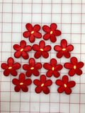 Applique - Flowers Iron-On Red Close-Out