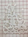 Applique - Beautiful White Dyeable Close-Out