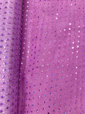 Hologram Dot Tulle - 58-inches Wide Lilac