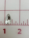 Rhinestones - 10x18mm Czech "Bright-Cut" Crystal Pear-Shape Sew-On