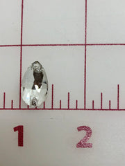Rhinestones - 10x18mm Czech "Bright-Cut" Crystal Pear-Shape Sew-On