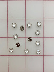 Rhinestones - 30SS Czech Bright-Cut Rose Montees Crystal 12-Pack