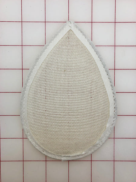 Headpiece Form: Buckram Oval Teardrop Small