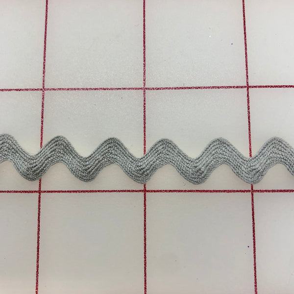 Non-Metallic Trim - .5-inch Grey Ric Rac Close-Out