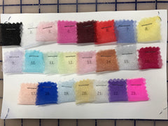 Sample Cards - Organza and Organdy