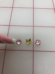 Rose Montee-Style Settings: 20SS Premium Un-Plated Brass Per Half Gross Packs