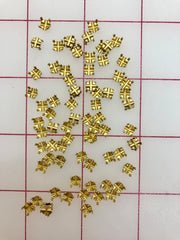 Rose Montee-Style Settings: 20SS Premium Un-Plated Brass Per Half Gross Packs