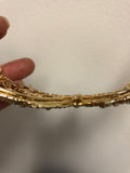 Tiara - Elegant Gold and Crystal Rhinestone