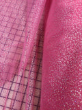 Sparkle Organza - 58-inches Wide American Beauty Rose with Iridescent Micro-Dots
