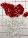 Applique - Beaded and Sequined Lace Motifs Misc Close-Out