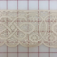 Lace Trim - 3.5-inch Vintage Ivory Lace Trim  Close-Out