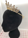 Tiara - Crystal and Gold with Combs