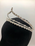 Tiara - Beautiful and Simple Crystal and Silver 2-in-1