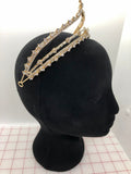 Tiara - Beautiful and Simple Crystal and Gold 2-in-1