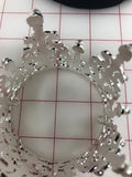 Tiara - Traditional Crown Crystal, Pearl, and Silver
