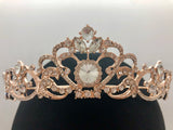 Tiara - Traditional Crystal and Rose Gold Design