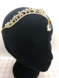 Tiara - Forehead-Point Crystal and Gold