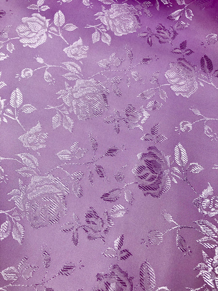 Brocade - 60-inches Wide Reversible Satin Jacquard Lavender