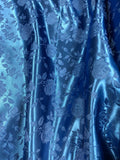 Brocade - 60-inches Wide Reversible Satin Jacquard Royal Blue