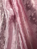 Brocade - 60-inches Wide Reversible Satin Jacquard Pink