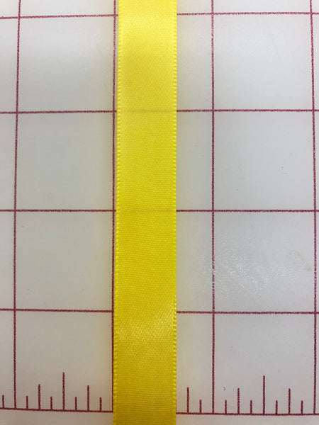 Single Face Satin Ribbon - 5/8-inch Dafodil