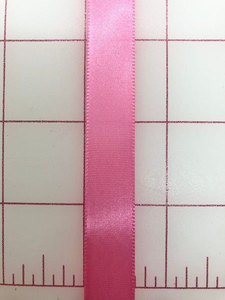 Single Face Satin Ribbon - 5/8-inch Hot Pink