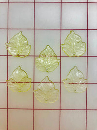 Decorative Gems - .75-inch Leaf Design Acrylic 6-Pack Close-Out