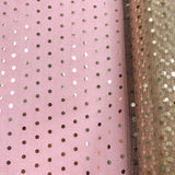 Hologram Dot Tulle - 58/60-inches Wide Beige with Gold Dots
