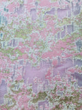 Brocade - 60-in Pink and White with Pale Gold Metallic