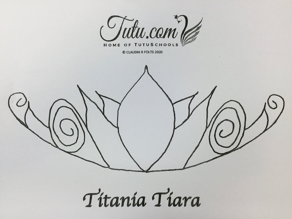 Tiara Pattern Design Tiara Design Pattern - Titania – Tutu.com