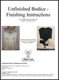 Unfinished Bodice Kit: 10 Piece Traditional Style