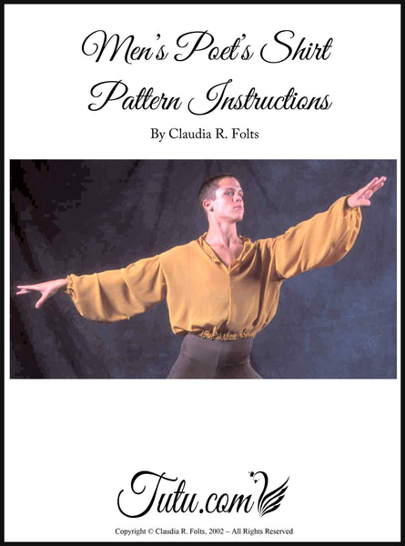 Download - Men's Poet's Shirt Pattern with Instructions